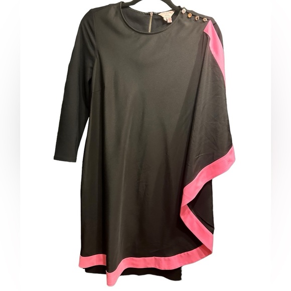 Ted Baker Women's Black Betriss One Side Draped Dress Size 3 - Picture 8 of 15